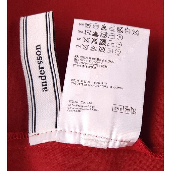 Andersson Bell Cotton Midi Dress Size S Pink $470 - Picture 12 of 14